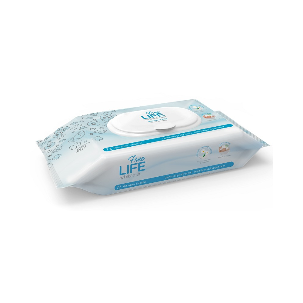 Lotion Wipes Sensitive/ 72